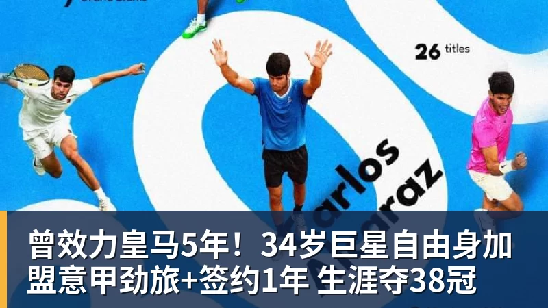曾效力皇马5年！34岁巨星自由身加盟意甲劲旅+签约1年 生涯夺38冠